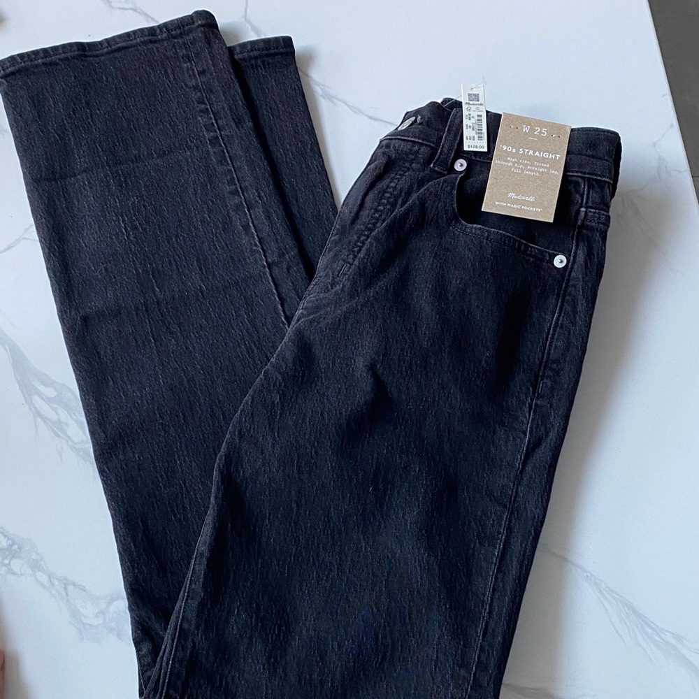 Madewell 90s Straight Black Jeans
